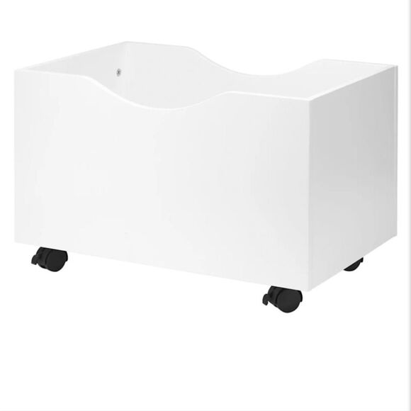 At Home White Rolling Tote - Picture 2 of 6